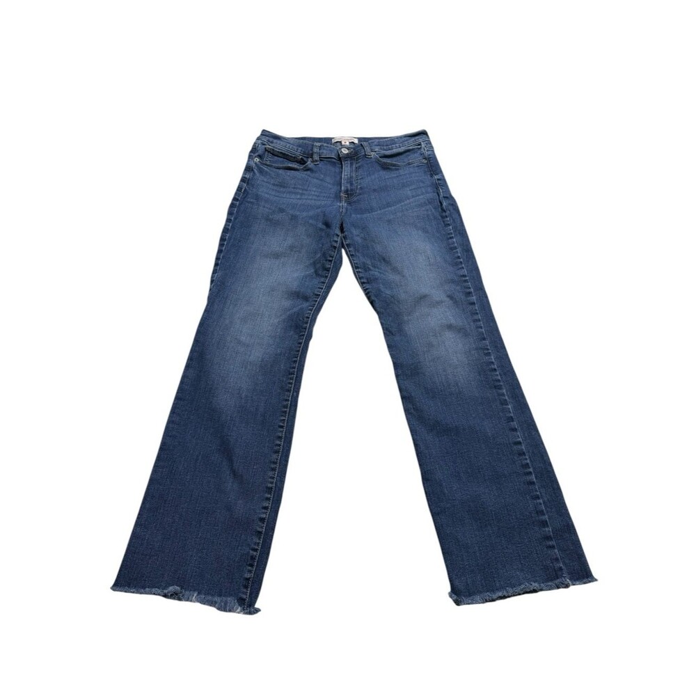 Lucky Brand Sweet Mid Rise Straight Raw Hem Blue Jeans Sz 10